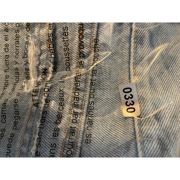 Carmar Micro Mini Skirt Womens Size 28 Denim Distressed Frayed Boho Fesitval USA - Picture 10 of 10